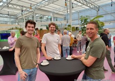 Gijs Rutgerink (stagiair Ridder), Stijn Jochems (Delphy IC) en Richard Hendriks (Growin)