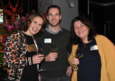 Nathalie van Kester (3Kommunicatie), Roy van Kester (Dummen Orange) & Warja Abrosimova (Dekker Chrysanten)