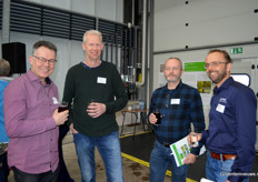 Harry Wubben (Harry Wubben Flowers), Rob Wubben (Elsgeest Potplanten), Joost Verburg (Koppe Veredeling), Arthur Kalkman (Koppert Biological Systems)