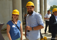 Nele Lauwers (Boerenbond) en Bart Verhaeghen (Inagro)