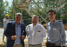 Marc Claeren (Develtere), Michiel Bulcke (KPMB) en Olivier D’hondt (Persyn)