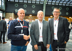 Marcel Groenewegen van Axia Vegetable Seeds met Geert van der Wel & Marcel van Kester van Hazera