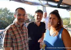 Stéphane André (Hortilux), Rick Keijsers (Maurice Kassenbouw) en Isabelle Endhoven (Hortilux)