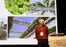 Frank Kempkes sprak namens de WUR over onderzoek naar klimaatbesparing en ontvochtiging.